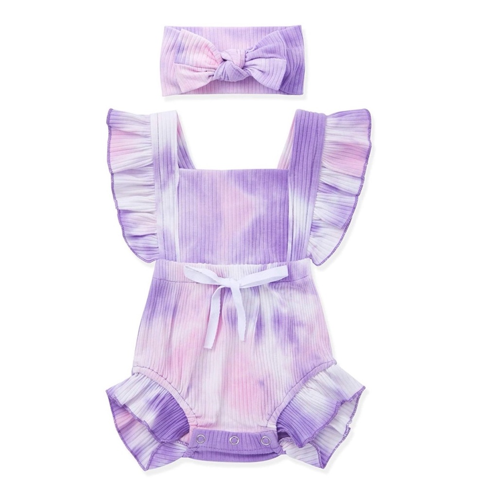 Romper with matching bow